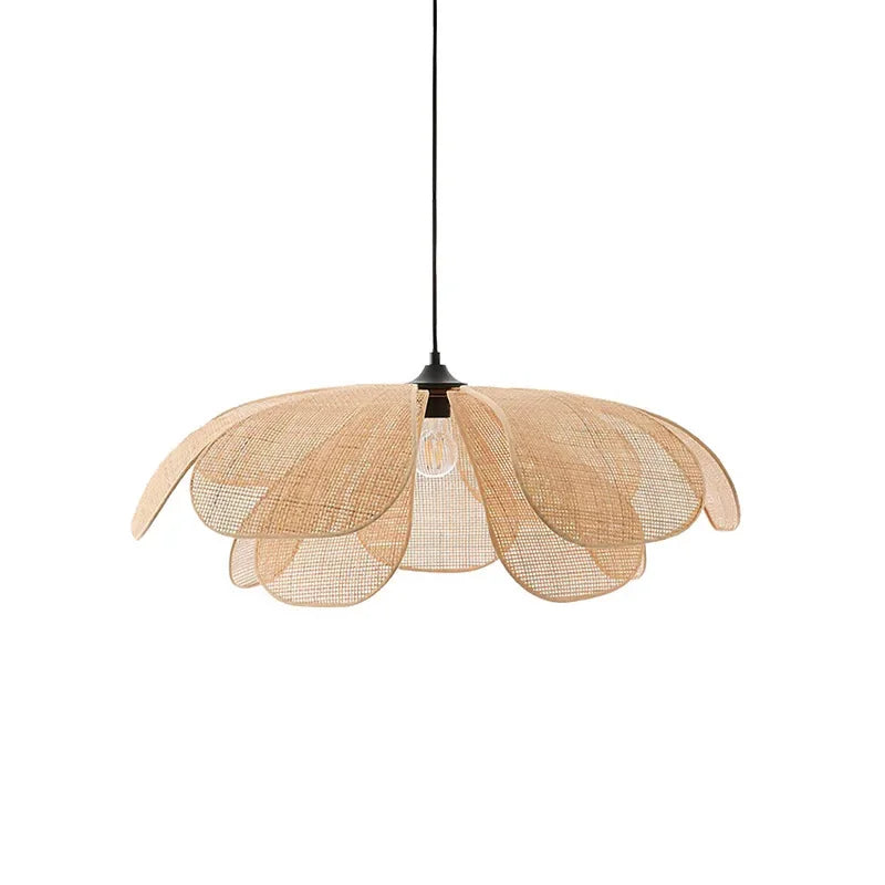 Rattan woven pendant ceiling light main product view