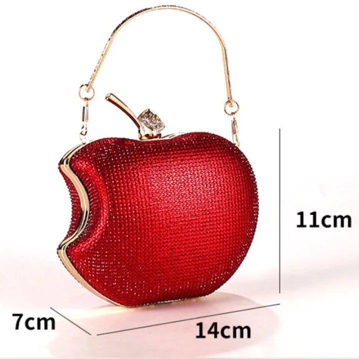 red apple clutch bag product view 7