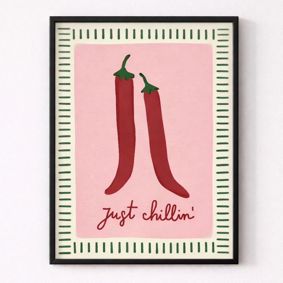 red chili pepper wall art main product view