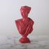red classical female bust resin sculpture 31 5cm styled product view