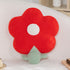 Red flower plush cushion product detail view 2