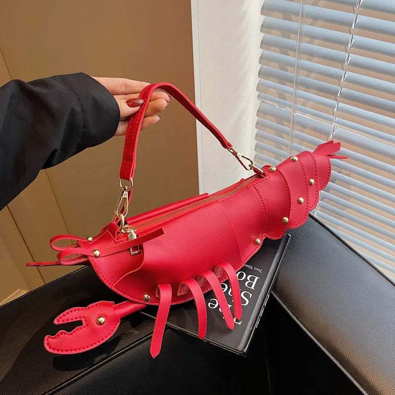 red lobster crossbody bag novelty phone purse detail product view
