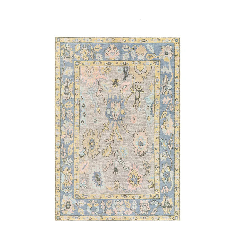 retro decorative french inspired area rug main product view