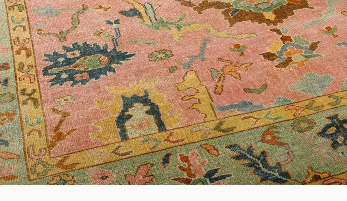 retro pattern french inspired area rug product view 6