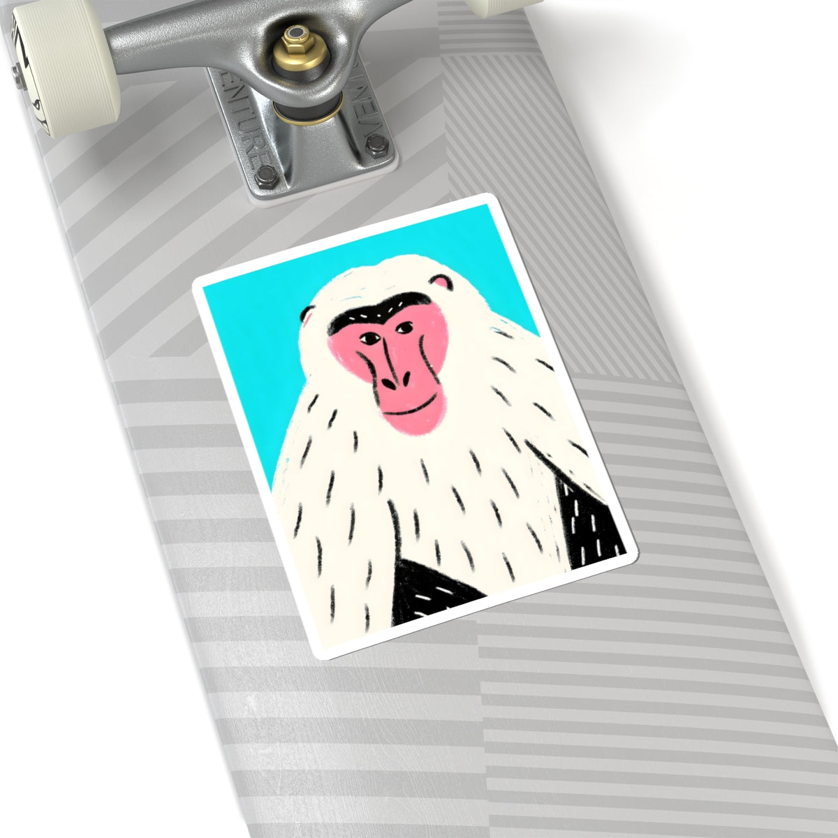 Safari Animal Laptop Sticker Gift For Wildlife Lover African Travel Decal Cute Monkey Vinyl Journal – product image 3