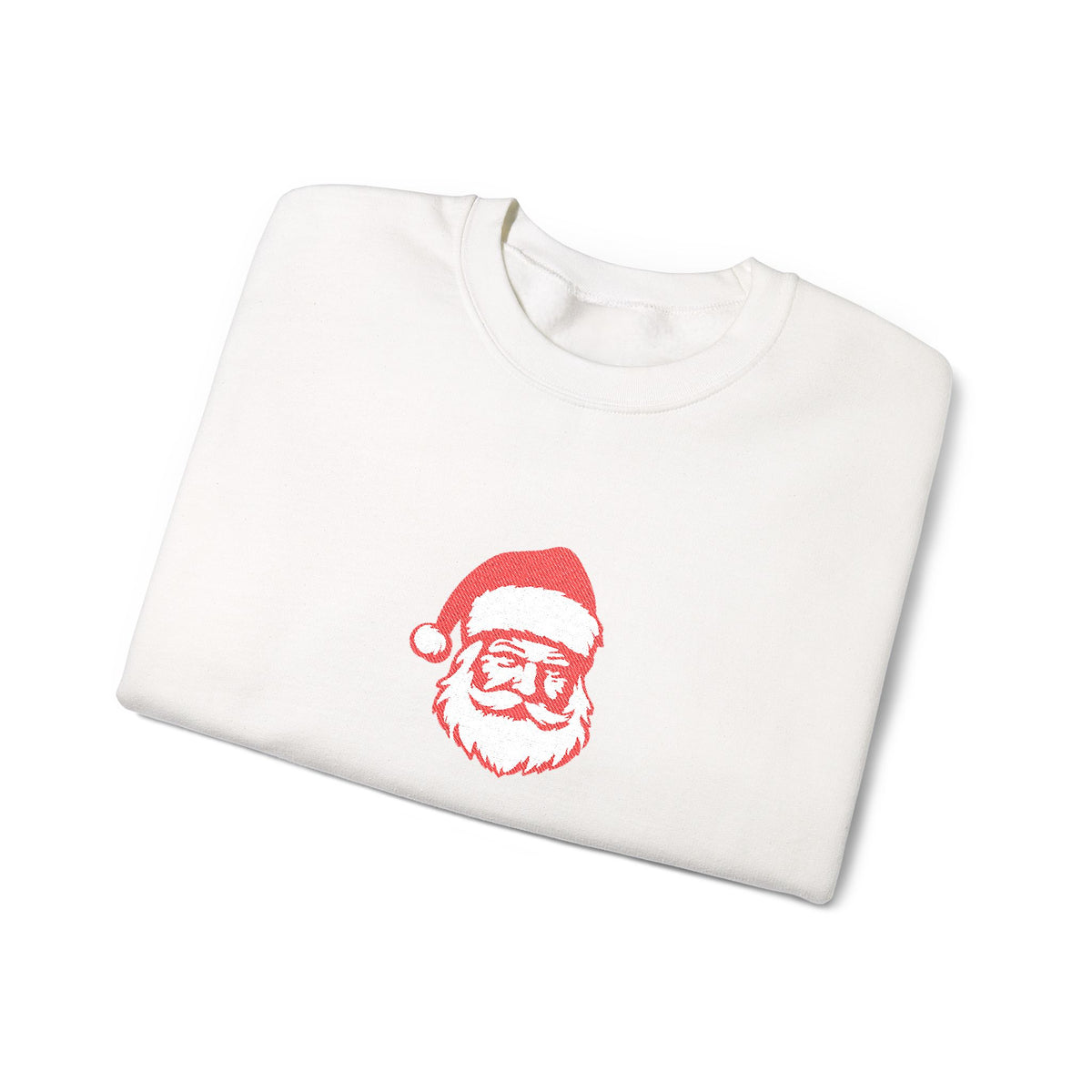 Santa Face Christmas Sweatshirt Gift For Best Friend Holiday Crewneck Present For Women Vintage – product image 2