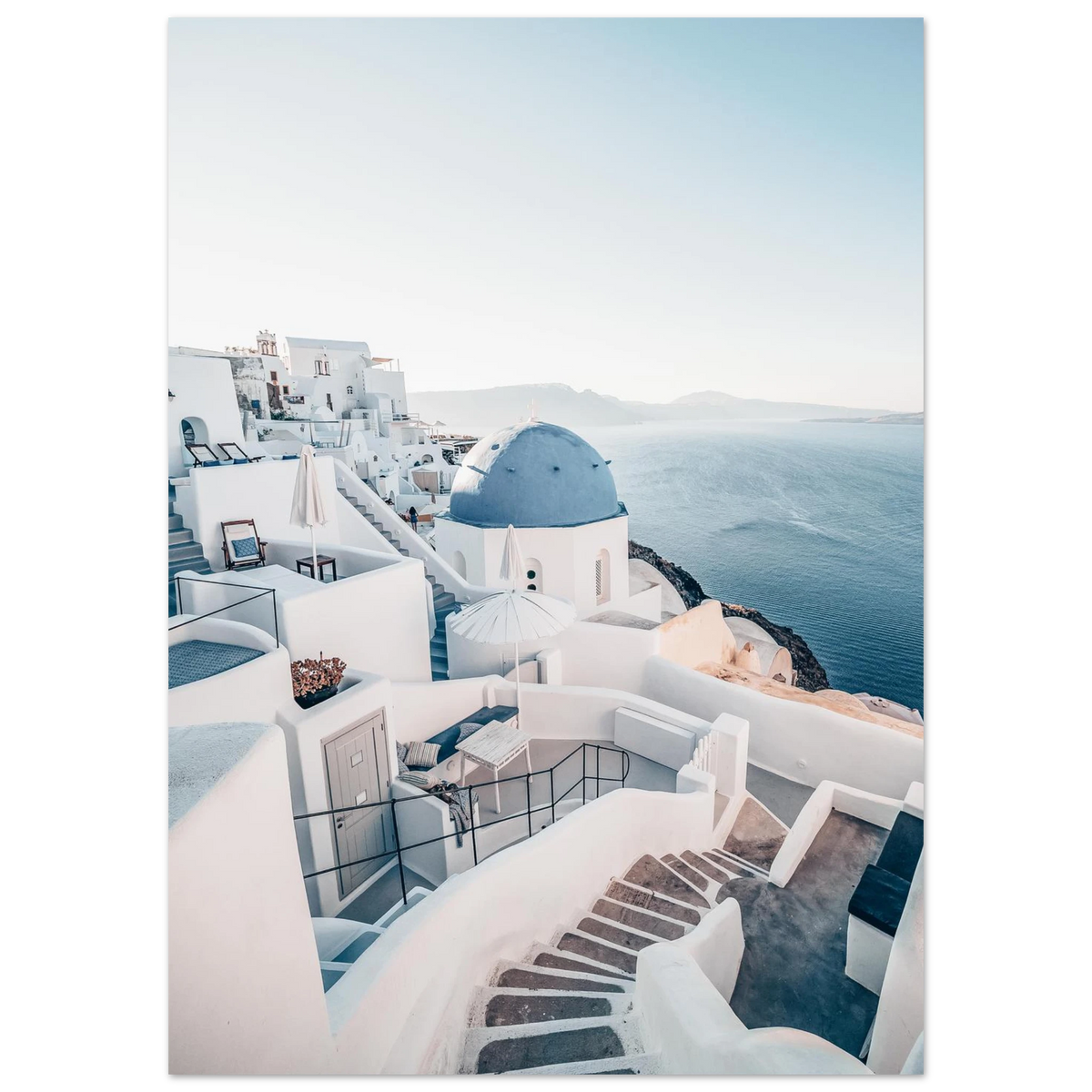 Santorini Greece Wall Art Poster Print For Mediterranean Travel Decor Fine Art For Modern Home Interiors – product image 4