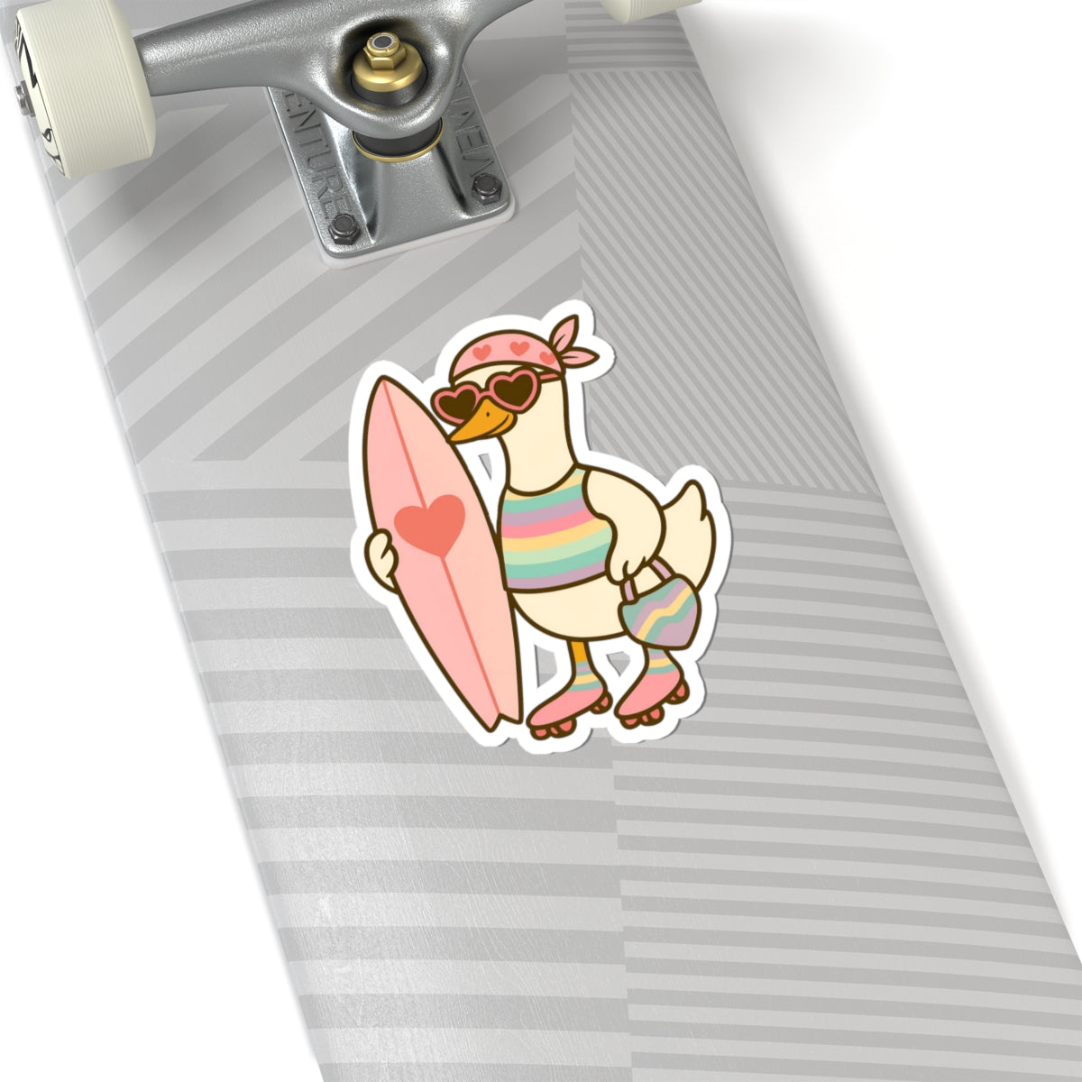 Silly Goose Sticker Gift Beach Lover Duck Vinyl Decal Present For Teen Coastal Accessory Unique Retro – product image 11