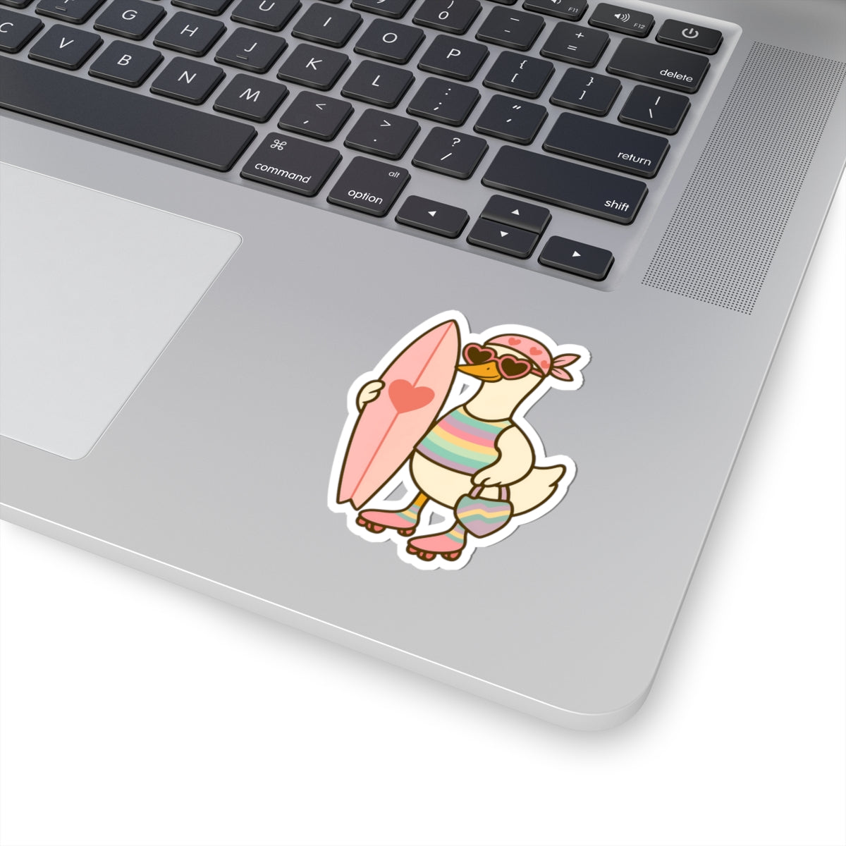 Silly Goose Sticker Gift Beach Lover Duck Vinyl Decal Present For Teen Coastal Accessory Unique Retro – product image 7