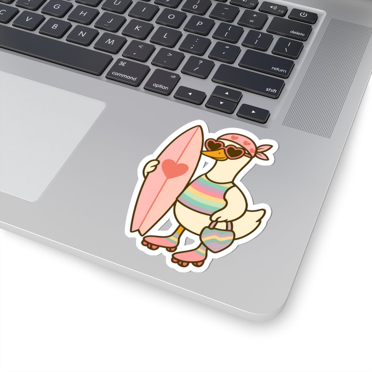 Silly Goose Sticker Gift Beach Lover Duck Vinyl Decal Present For Teen Coastal Accessory Unique Retro – product image 9