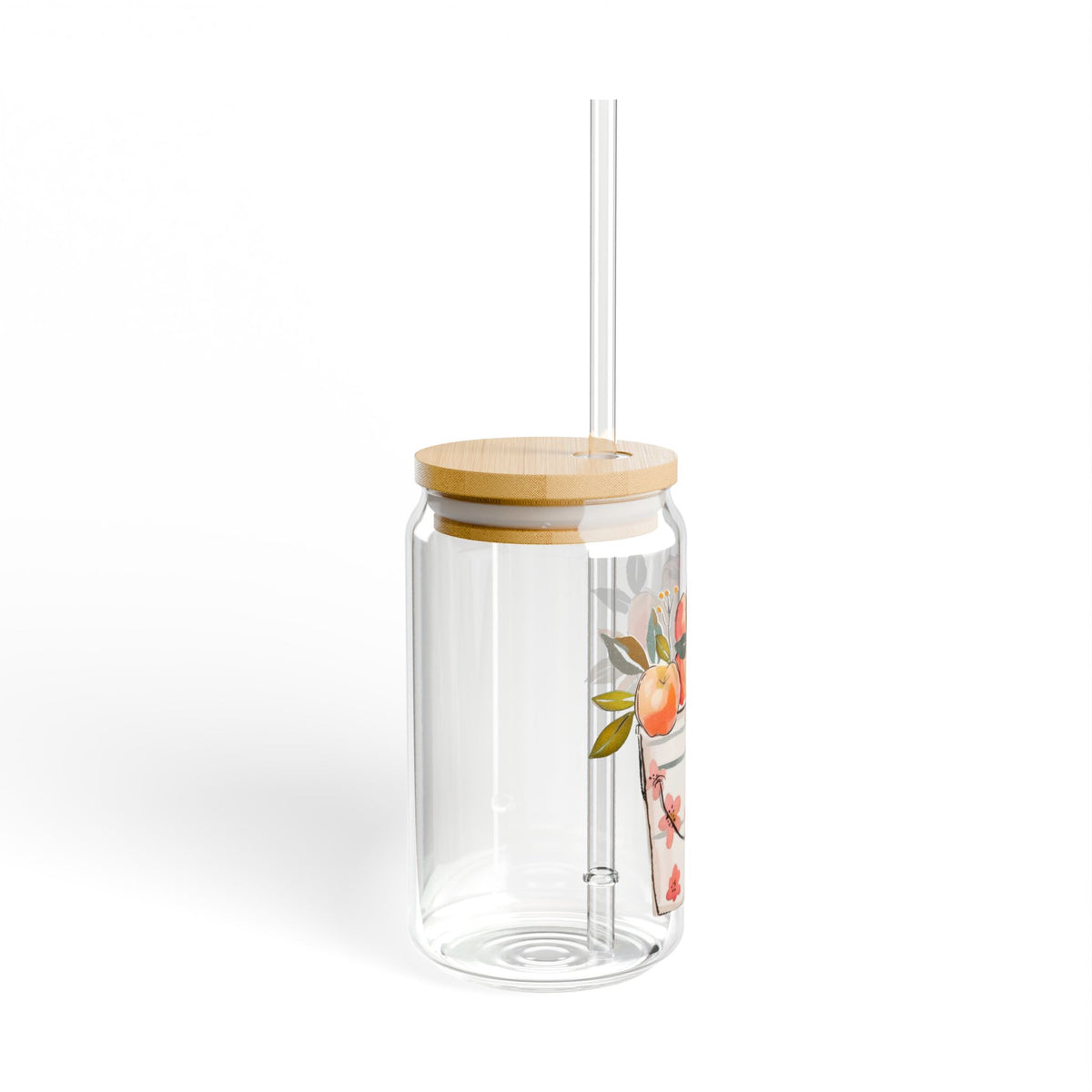 Sipper Glass Apple Lover Gift Farmhouse Drinkware Country Kitchen Cup Autumn Decor Housewarming – product image 2