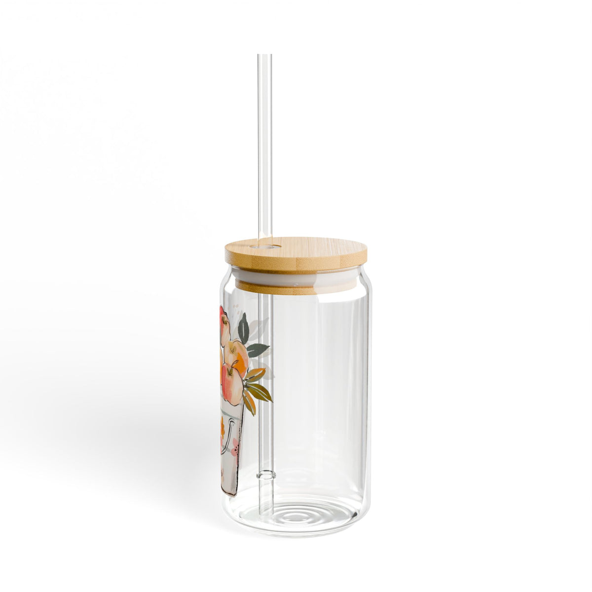 Sipper Glass Apple Lover Gift Farmhouse Drinkware Country Kitchen Cup Autumn Decor Housewarming – product image 4