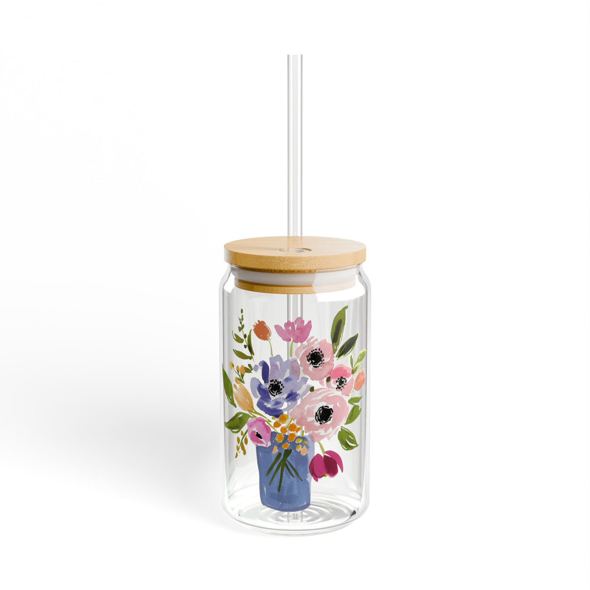 Sipper Glass Tea Lover Gift Coffee Bar Cup Housewarming Present Kitchen Drinkware Brunch Hostess