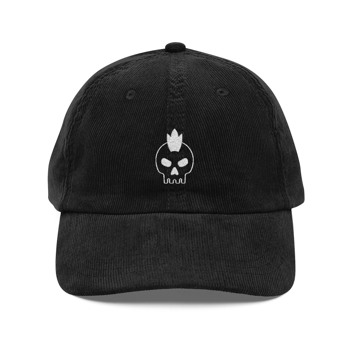 Skull Embroidered Corduroy Hat Vintage Biker Cap Gift For Him Skeleton Dad Hat Streetwear Rider Gift – product image 5