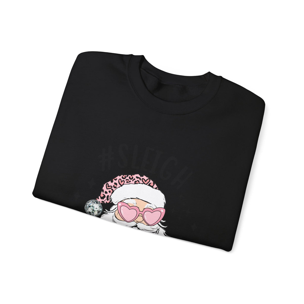 Sleigh Santa Sweatshirt Gift For Wife Funny Holiday Present For Sister Trendy Graphic Crewneck – product image 2
