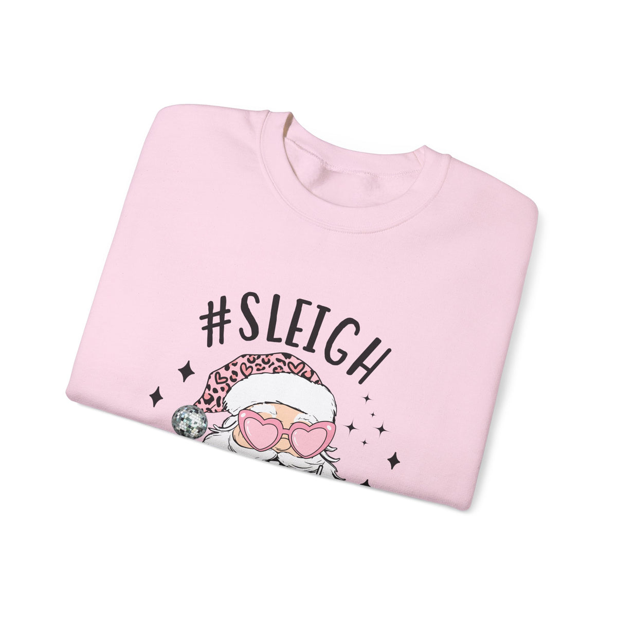 Sleigh Santa Sweatshirt Gift For Wife Funny Holiday Present For Sister Trendy Graphic Crewneck – product image 3