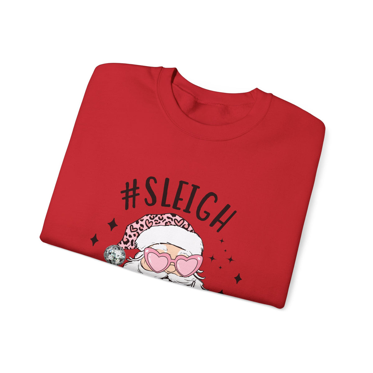 Sleigh Santa Sweatshirt Gift For Wife Funny Holiday Present For Sister Trendy Graphic Crewneck – product image 4