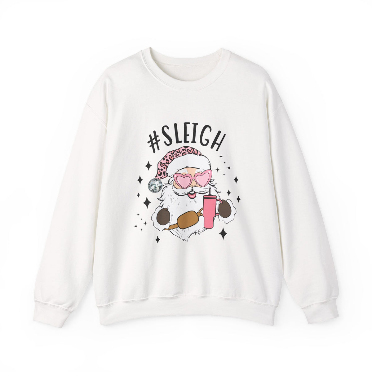 Sleigh Santa Sweatshirt Gift For Wife Funny Holiday Present For Sister Trendy Graphic Crewneck – product image 5