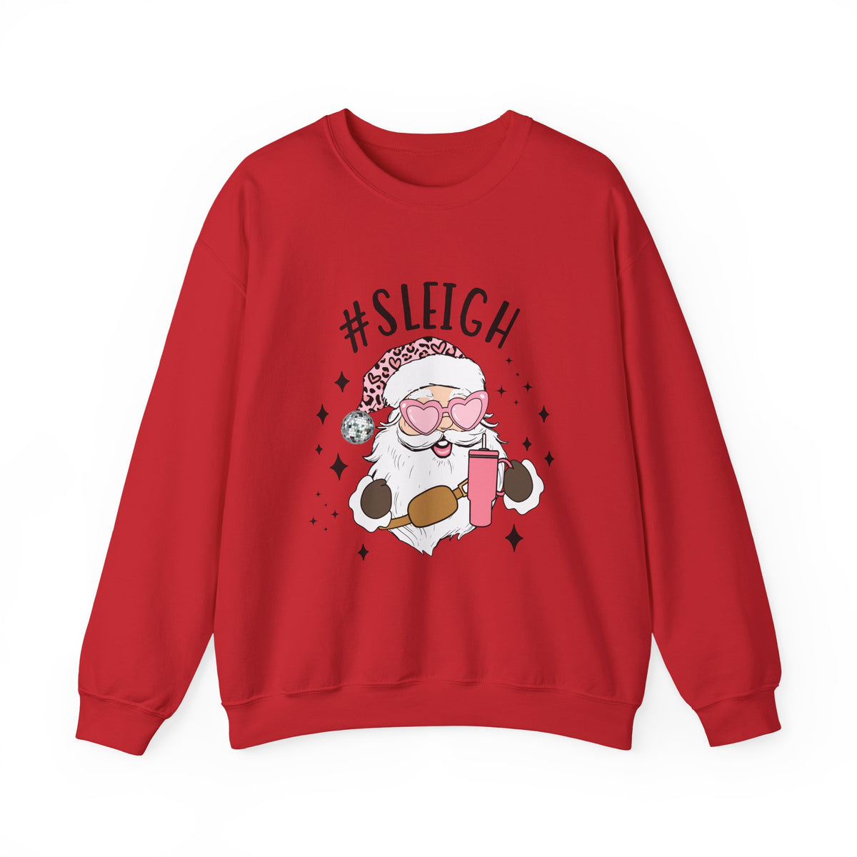 Sleigh Santa Sweatshirt Gift For Wife Funny Holiday Present For Sister Trendy Graphic Crewneck – product image 9