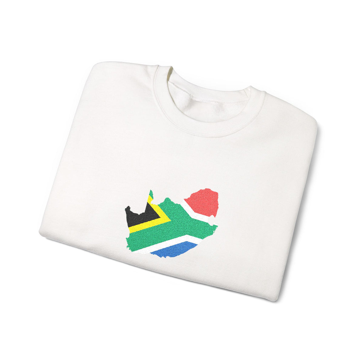 South Africa Embroidered Sweatshirt Gift For Traveler South African Flag Crewneck Africa Travel Gift