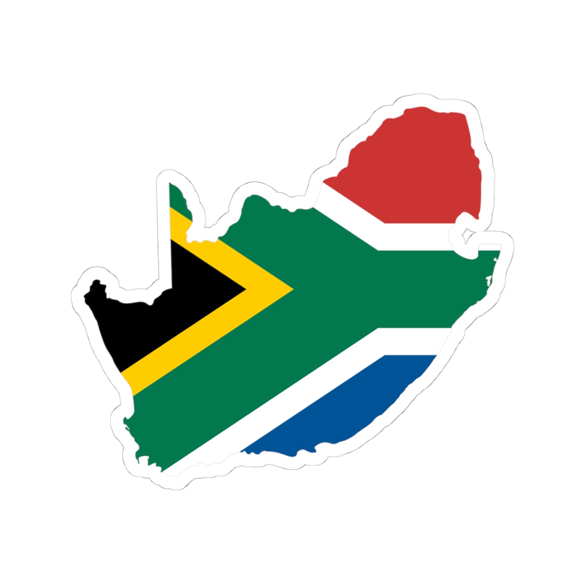 South Africa Flag Sticker Gift For Traveler Country Map Decal African Travel Souvenir Laptop Vinyl
