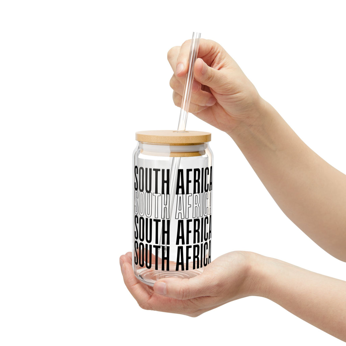 South Africa Gift Cup For Ice Coffee Gift For South African Expat Glass Mug South African Home Decor – product image 6