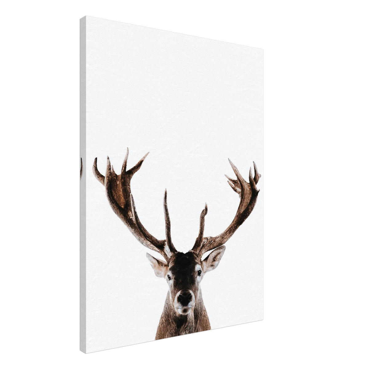 Stag Wall Art Canvas Print For Wildlife Home Decor Majestic Deer Portrait Artwork For Rustic Lodge – product image 2