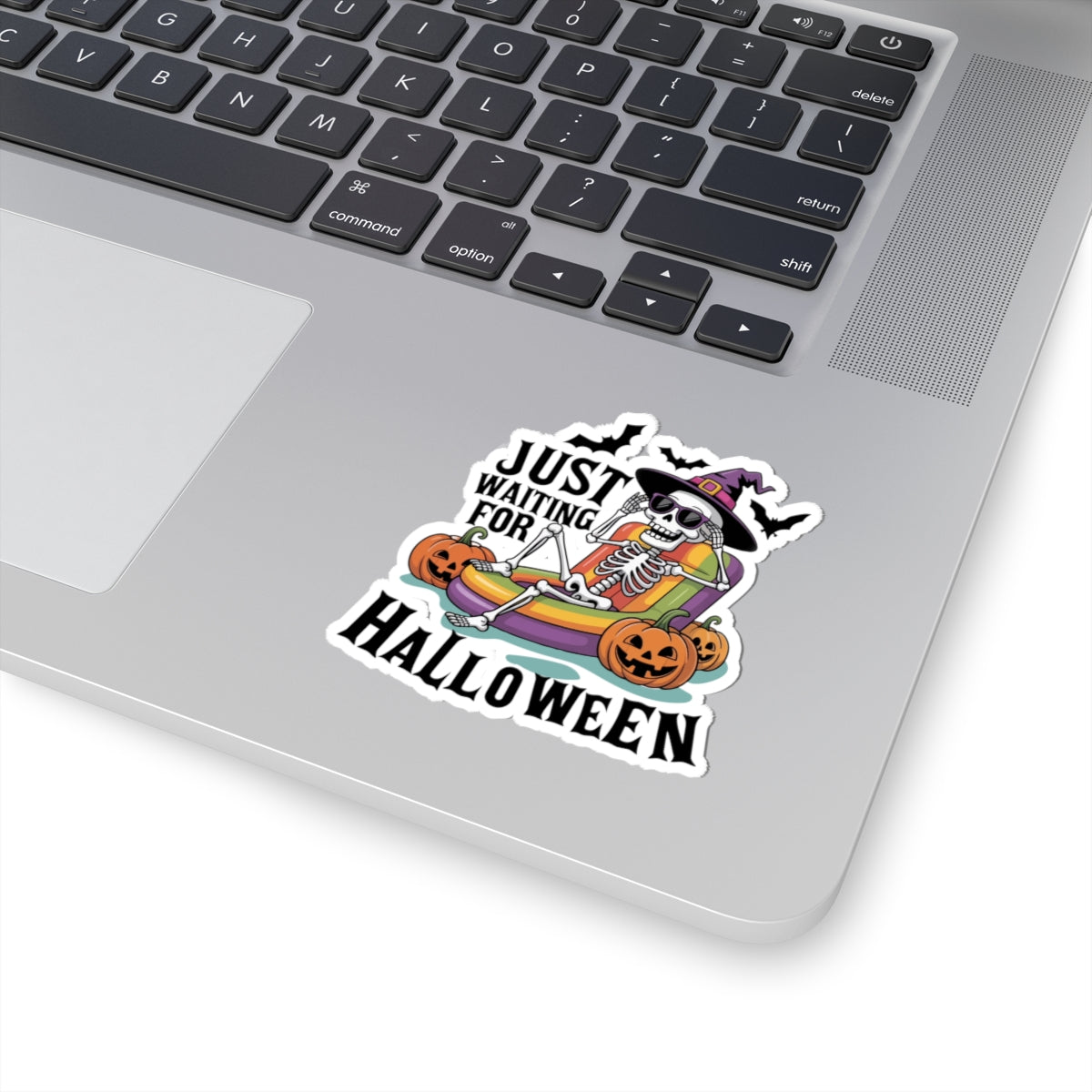 Summer Halloween Stickers For Halloween Lovers, Just Waiting For Halloween Skeleton Float Sticker, – product image 5