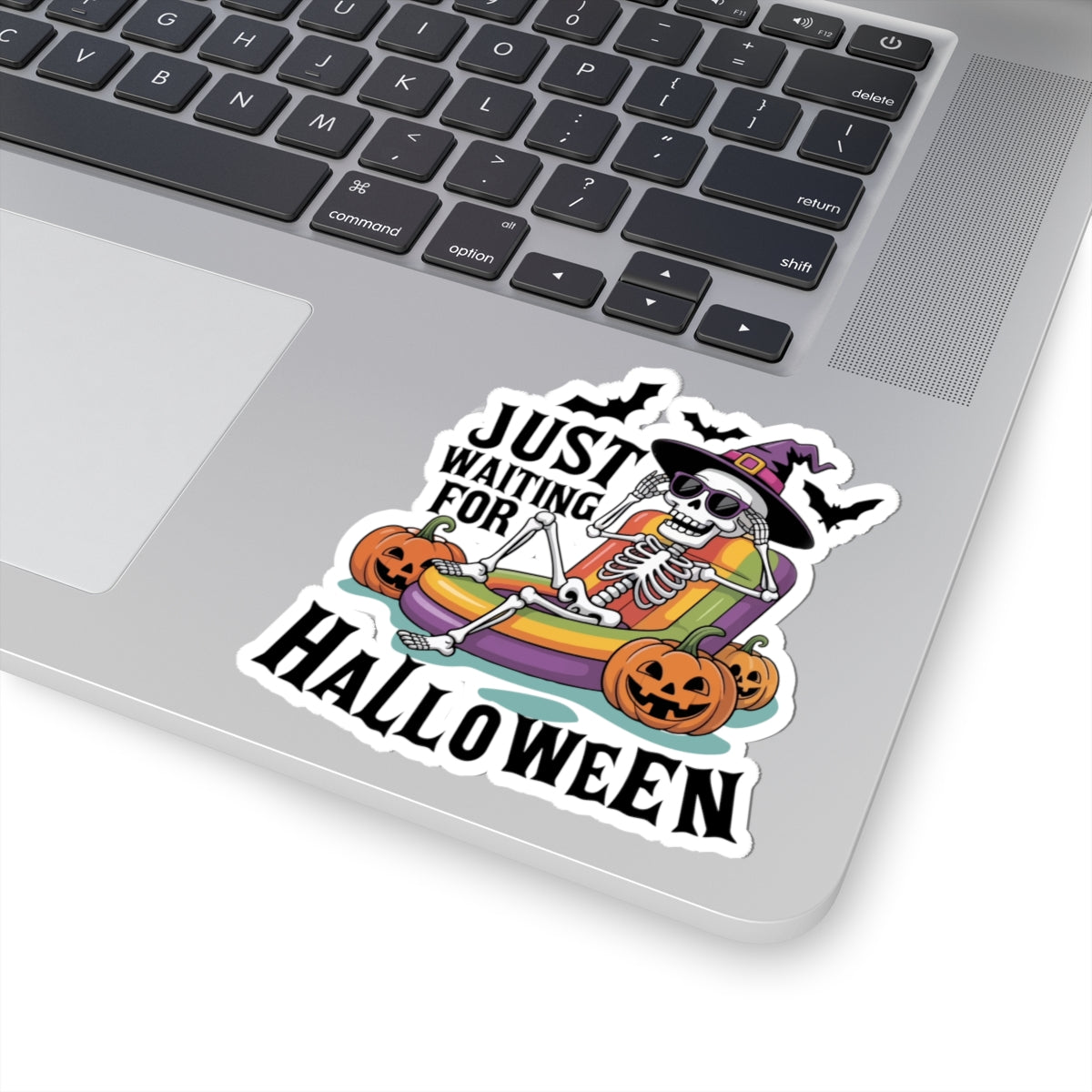 Summer Halloween Stickers For Halloween Lovers, Just Waiting For Halloween Skeleton Float Sticker, – product image 7