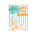 Summerween Decal Beach Lover Gift Tropical Vacation Sticker Skeleton Art Coastal Aesthetic Gift For