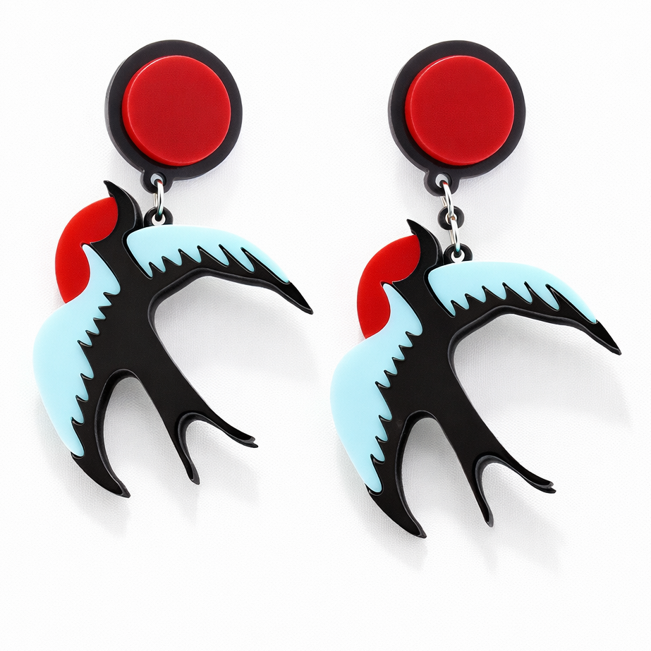 swallow drop earrings main product view