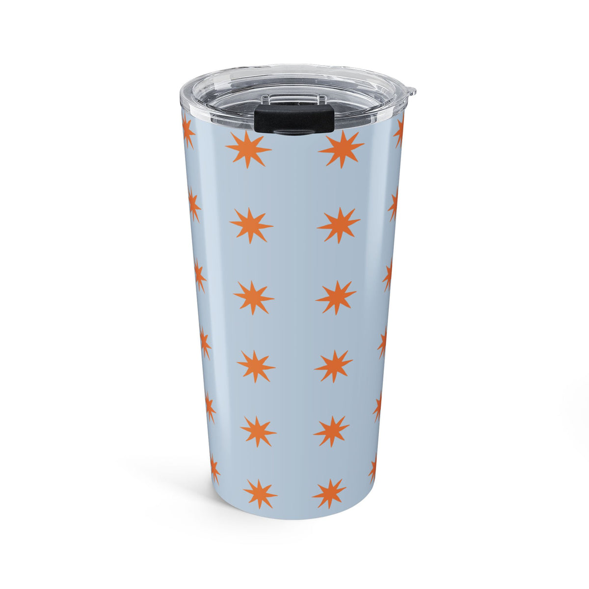 Tumbler Gift For Her Birthday Blue Star Pattern Tumbler Cup Stainless Steel Travel Mug Insulated