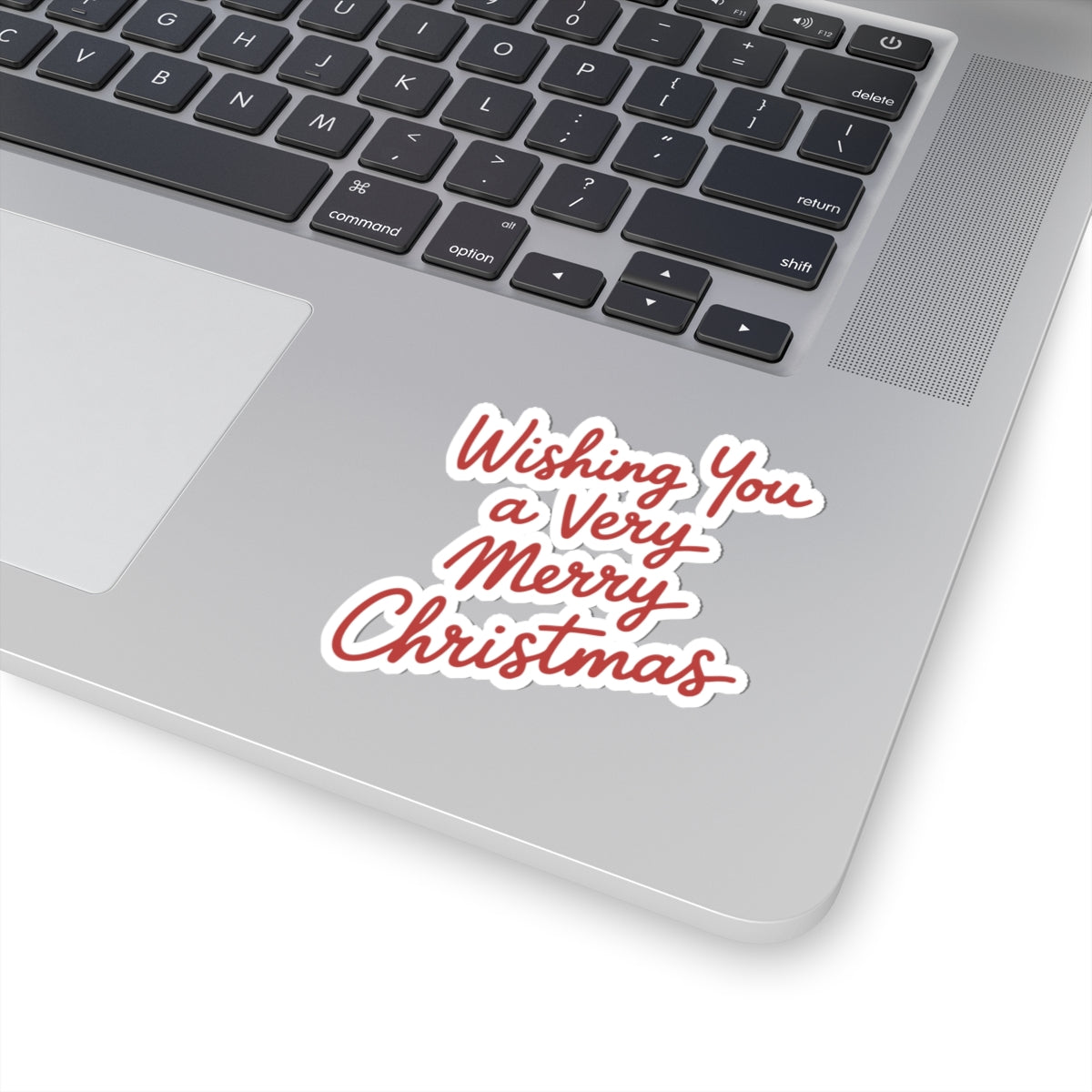 Very Merry Christmas Sticker Gift For Neighbor Holiday Script Decal Present For Cousin Red Vinyl – product image 4