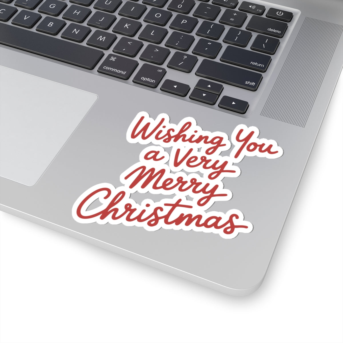 Very Merry Christmas Sticker Gift For Neighbor Holiday Script Decal Present For Cousin Red Vinyl – product image 6