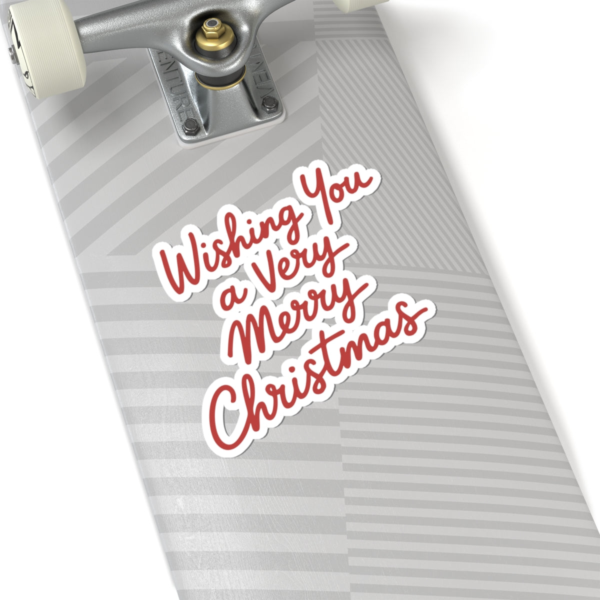 Very Merry Christmas Sticker Gift For Neighbor Holiday Script Decal Present For Cousin Red Vinyl – product image 8