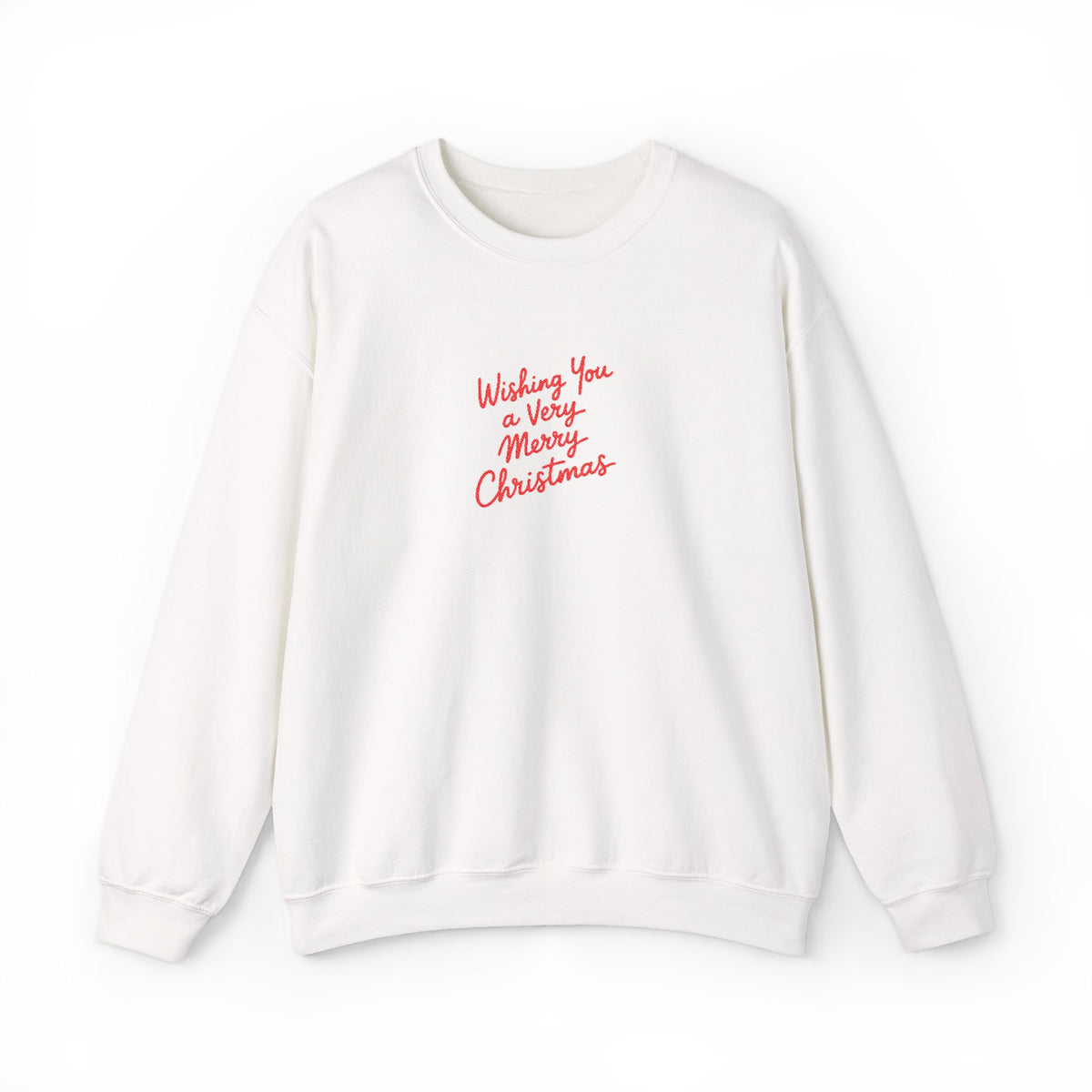 Very Merry Embroidered Sweatshirt Gift For Wife Christmas Crewneck Present For Girlfriend Handwritten – product image 3