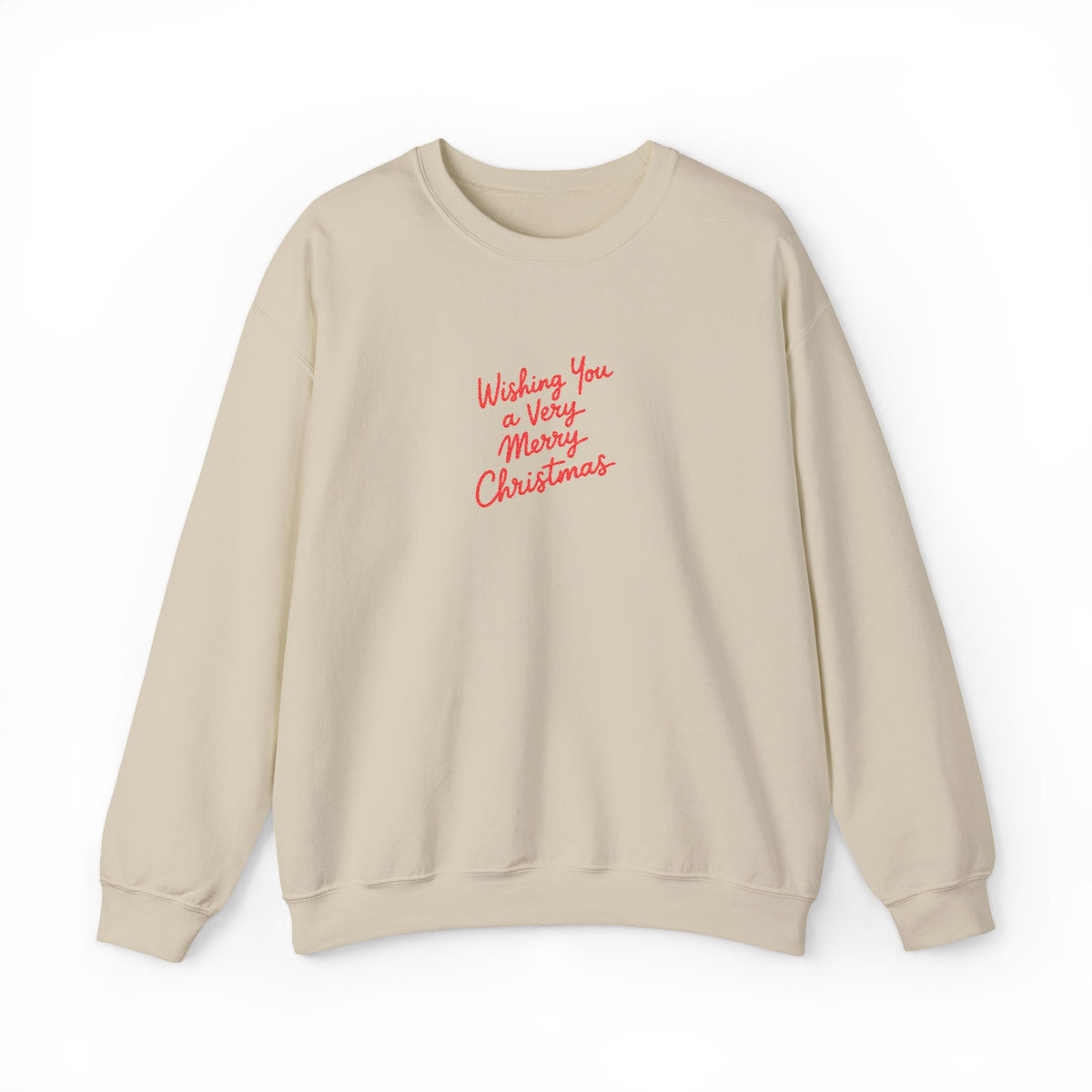 Very Merry Embroidered Sweatshirt Gift For Wife Christmas Crewneck Present For Girlfriend Handwritten – product image 5