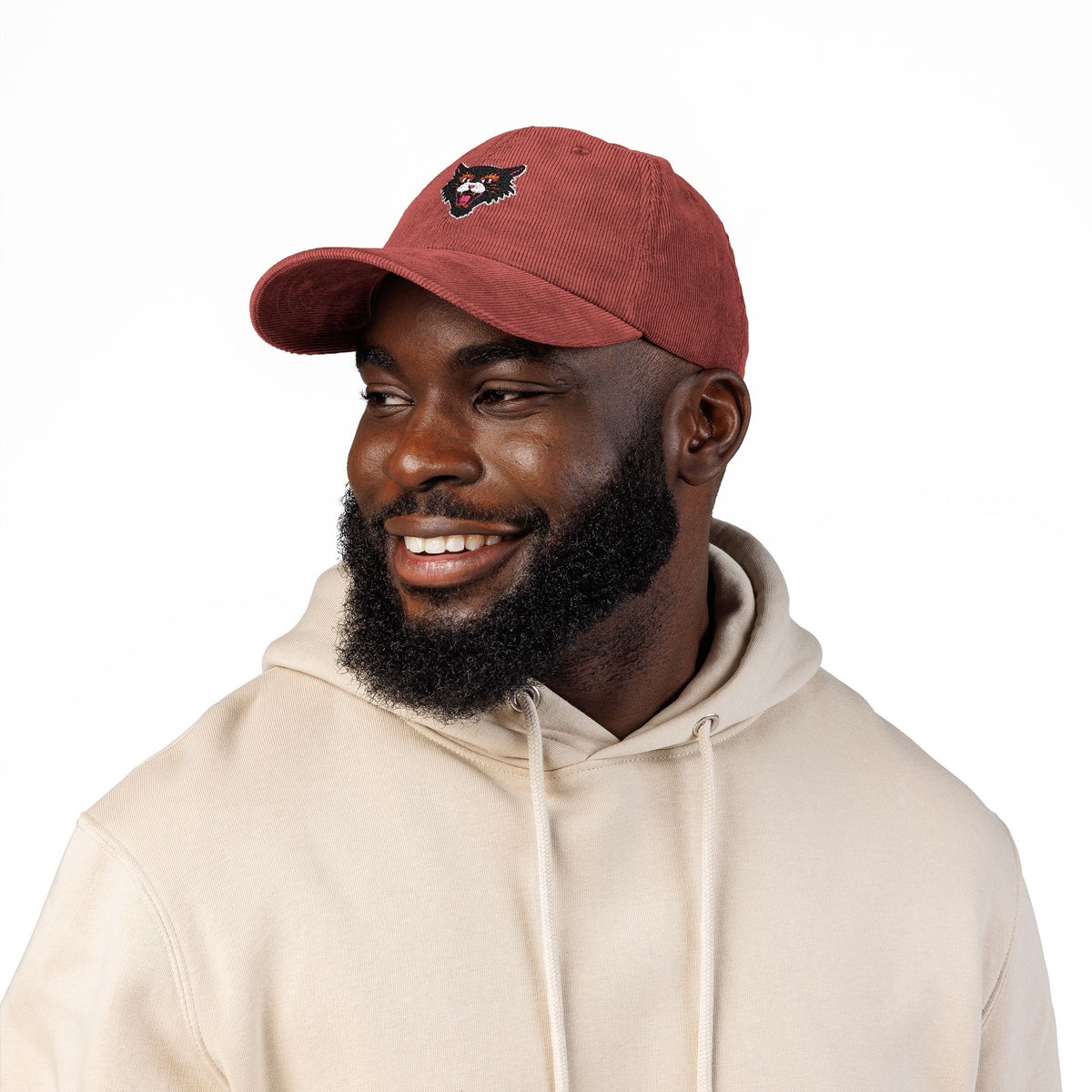 Vintage Corduroy Cat Hat For Alternative Fashion Brown Cap Embroidered Black Kitty Cap For Rock Music – product image 18