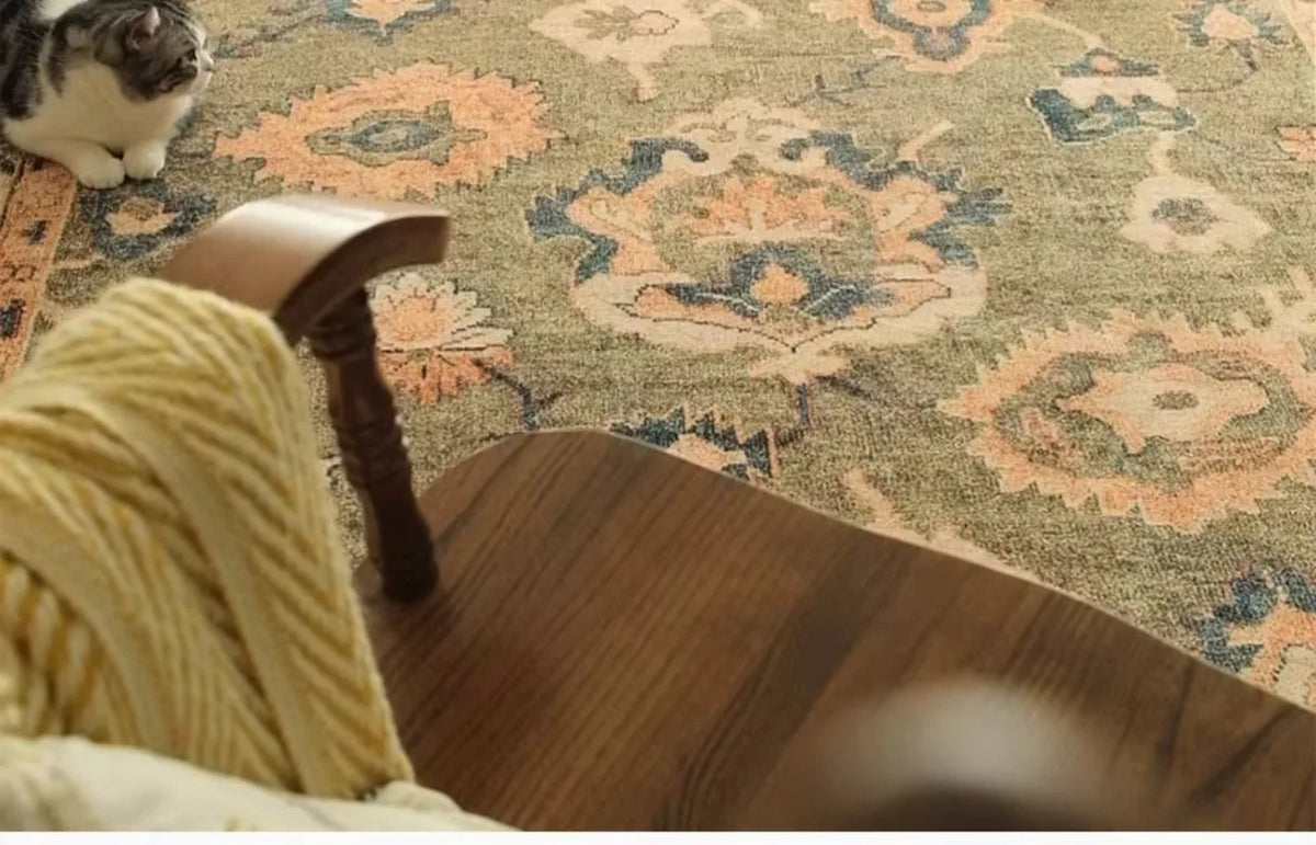vintage pattern french inspired area rug product view 8