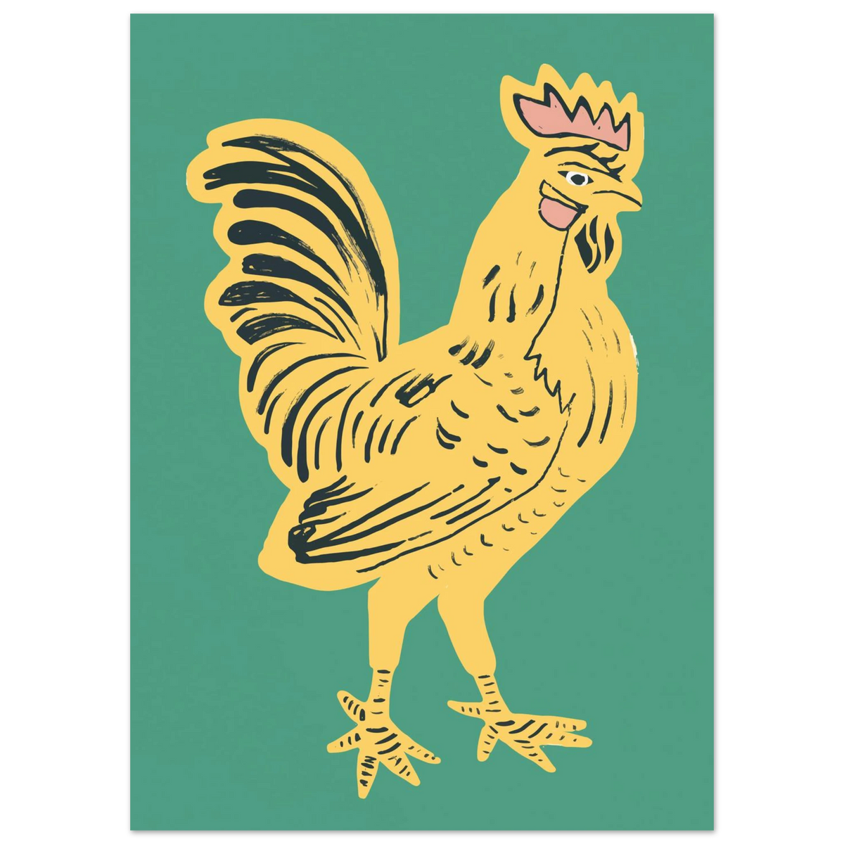 Vintage Rooster Wall Art Chicken Poster Print Rustic Farmhouse Artwork For Country Kitchen Interiors – product image 4