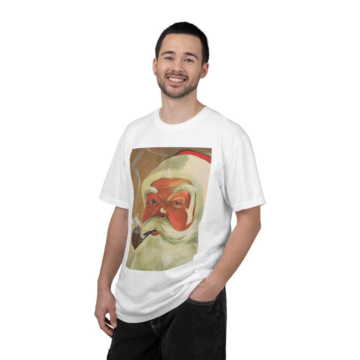 Vintage Santa Claus T Shirt Retro Christmas Graphic Tee For Men Christmas Top Nostalgic Holiday Shirt – product image 5