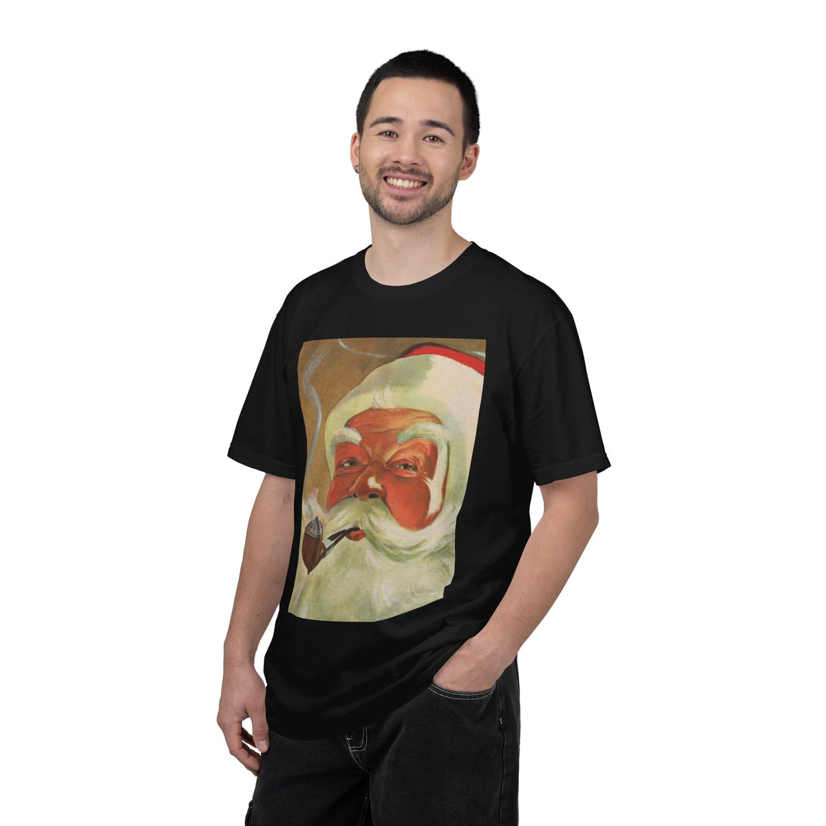 Vintage Santa Claus T Shirt Retro Christmas Graphic Tee For Men Christmas Top Nostalgic Holiday Shirt – product image 7