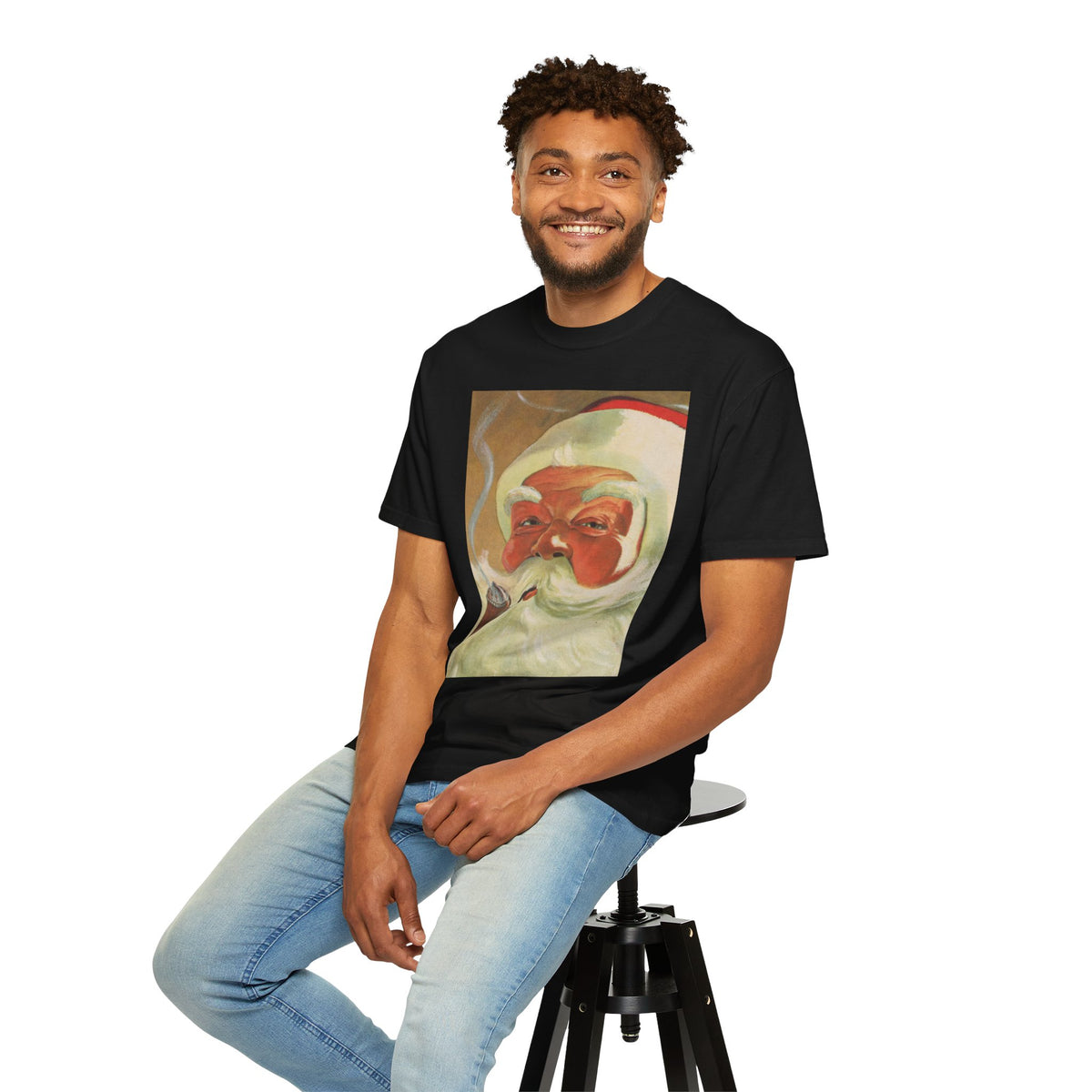 Vintage Santa Claus T Shirt Retro Christmas Graphic Tee For Men Christmas Top Nostalgic Holiday Shirt – product image 8