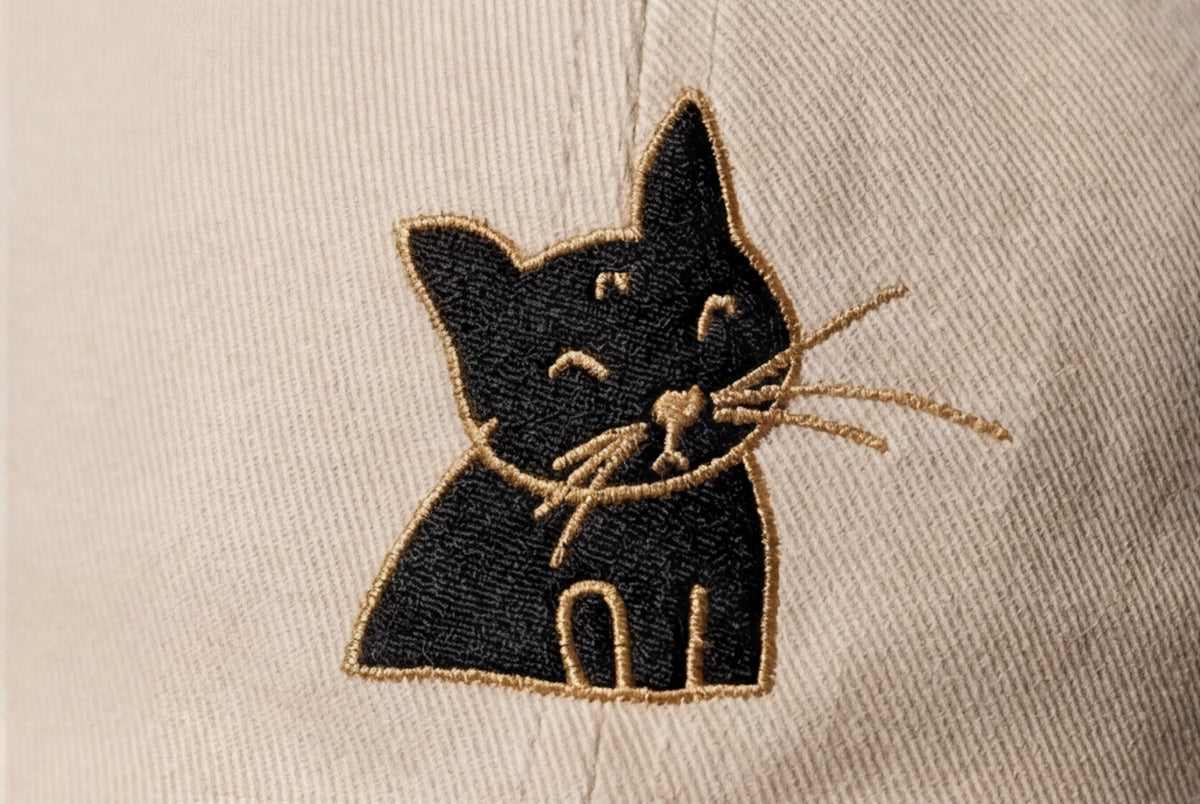 White Cat Embroidered Hat Gift For Cat Mom Gift For Cat Lover Minimal Aesthetic Cap Summer Outfit Hat – product image 17