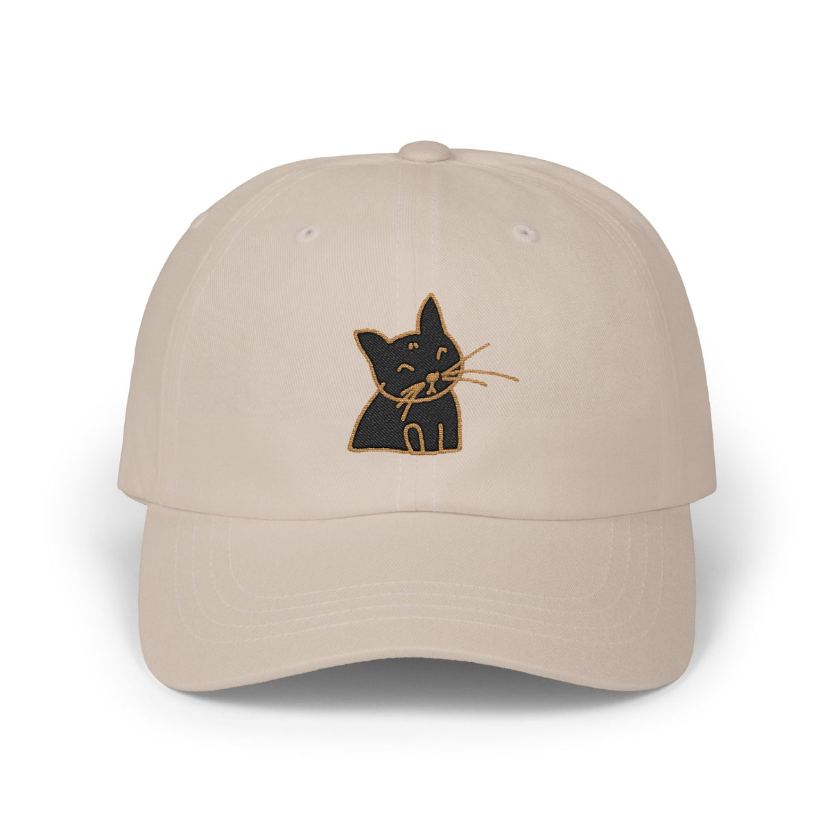 White Cat Embroidered Hat Gift For Cat Mom Gift For Cat Lover Minimal Aesthetic Cap Summer Outfit Hat – product image 3