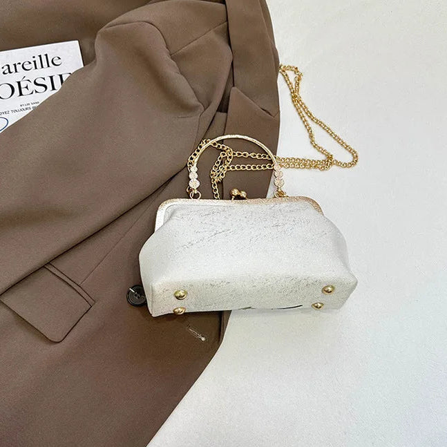 white persimmon embroidered shoulder bag fruit purse product view 6