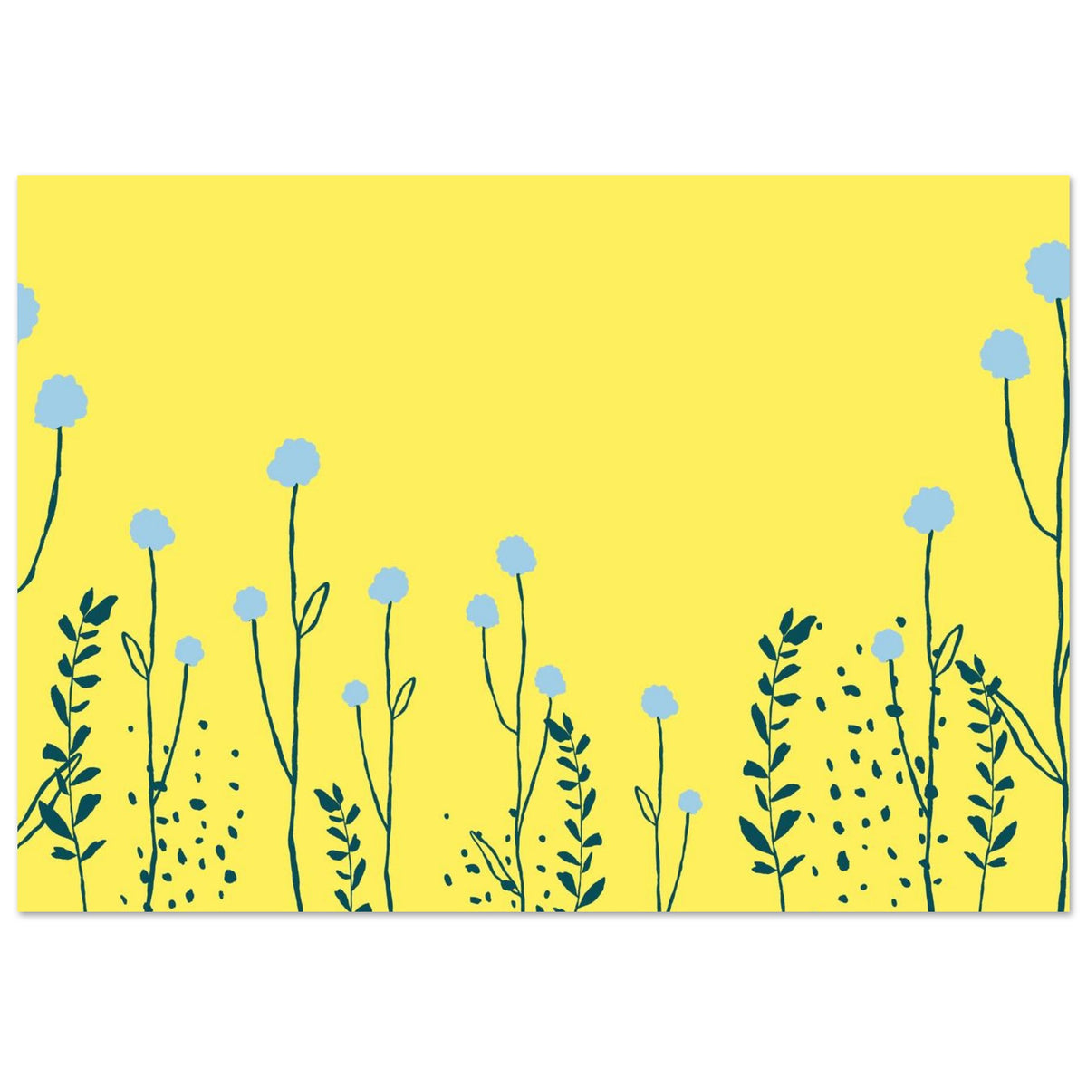 Wildflower Meadow Wall Art Foam Board Print Botanical Floral Garden Kitchen Modern Decor Colorful
