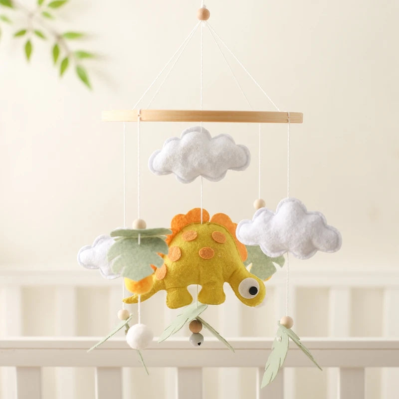 Wooden dinosaur nursery mobile product detail view 2