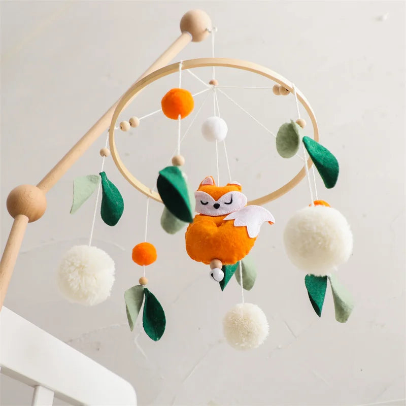 Wooden hot air balloon nursery mobile product detail view 3