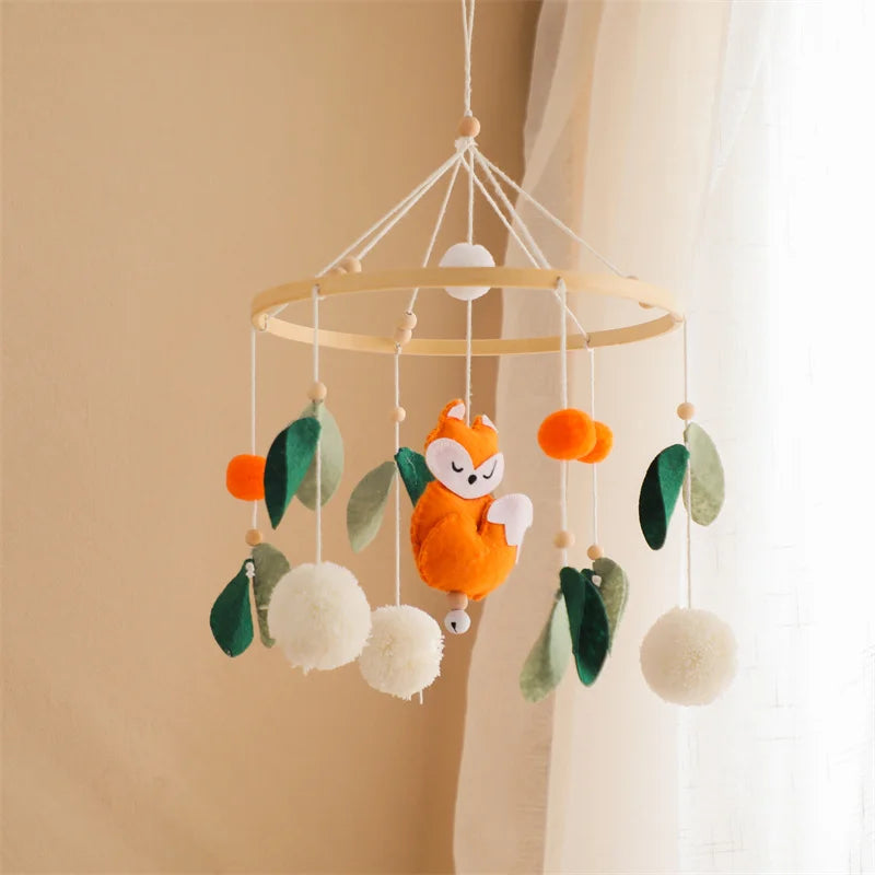 Wooden hot air balloon nursery mobile product detail view 4